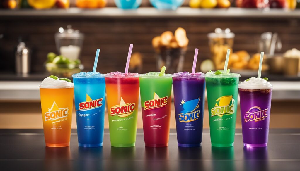 Sonic Drink Menu